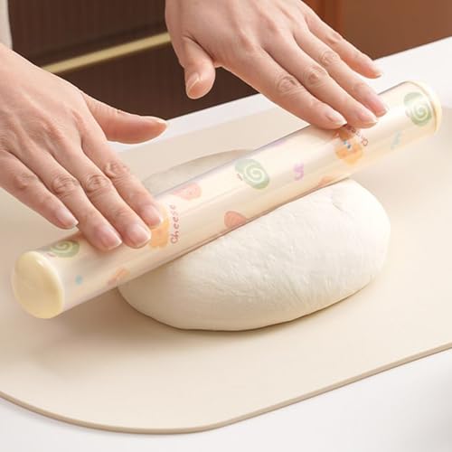 pour cuisson, rouleau à pâte antiadhésive | Goupille de cuisson au four avec - pour décorations en glaçage, fondant, cuisine, pizza, pâte, boulangerie, maison