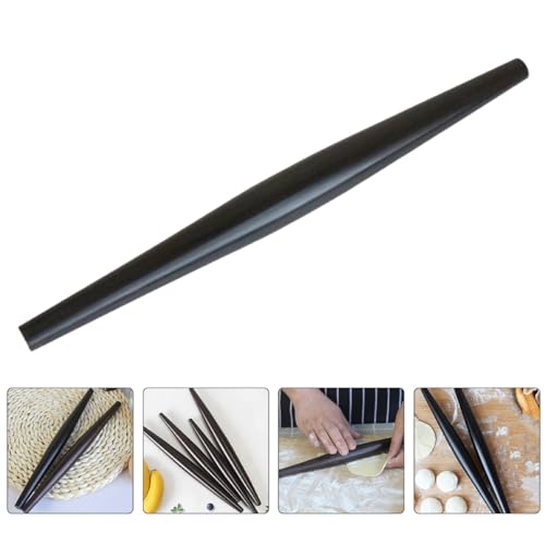 Rouleau à Pâtisserie en Bois Massif de Rosewood Violet, 25 X 2,4 Cm, Rouleau à Pâtes pour Pâtes, Biscuits et Pâtisserie, Accessoire la Cuisine Indispensable pour Maison