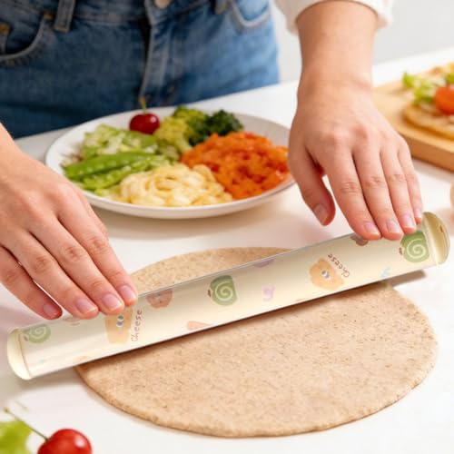 pour cuisson, rouleau à pâte antiadhésive | Goupille de cuisson au four avec - pour décorations en glaçage, fondant, cuisine, pizza, pâte, boulangerie, maison